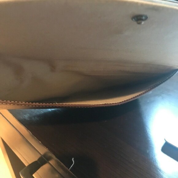 Nordstrom Brown XL Leather Brass Studs Wallet - Picture 11 of 14